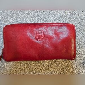 Michael Stevens Vintage Red Leather Wallet